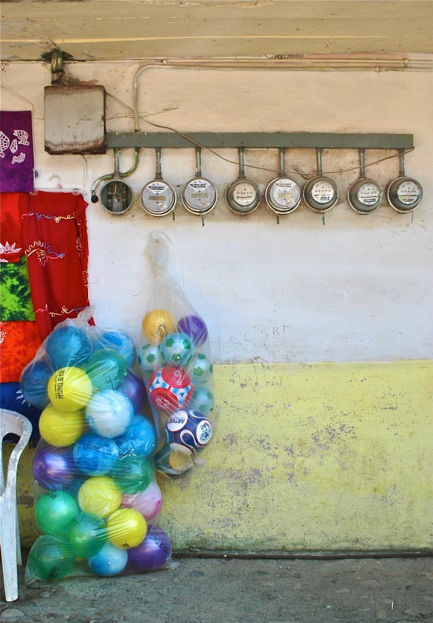 electric meters & balls.